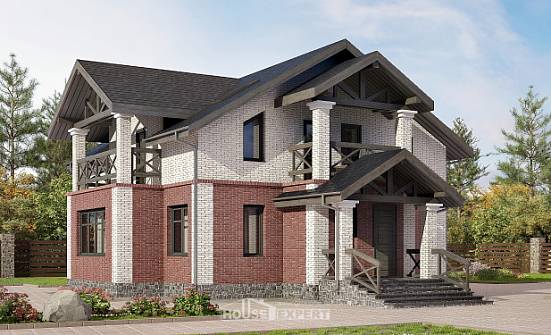 160-014-Л Проект двухэтажного дома, скромный дом из пеноблока Стерлитамак | Проекты домов от House Expert