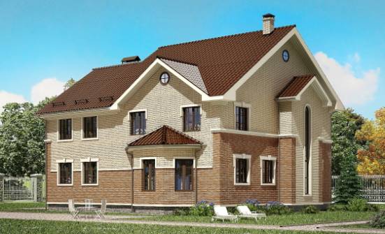 300-004-Л Проект двухэтажного дома, современный домик из газосиликатных блоков Давлеканово | Проекты домов от House Expert