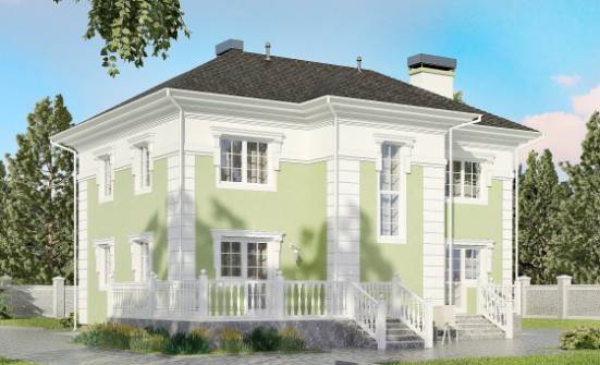 155-005-П Проект двухэтажного дома, экономичный домик из твинблока Белебей | Проекты домов от House Expert