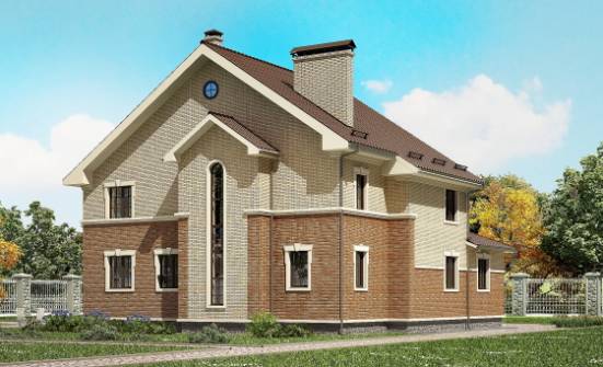300-004-Л Проект двухэтажного дома, современный домик из газосиликатных блоков Давлеканово | Проекты домов от House Expert