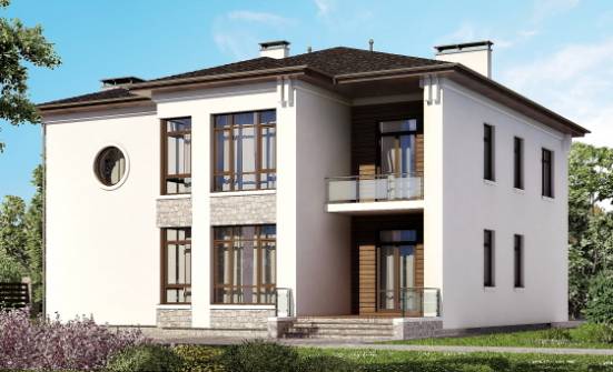 300-005-П Проект двухэтажного дома, большой домик из кирпича Уфа | Проекты домов от House Expert