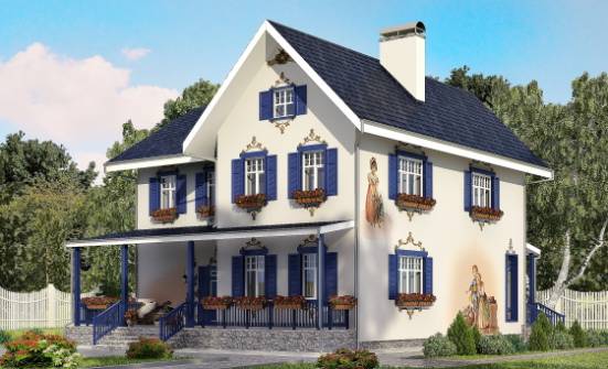 180-003-П Проект двухэтажного дома, классический дом из кирпича Учалы | Проекты домов от House Expert