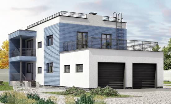 180-012-Л Проект двухэтажного дома, гараж, уютный дом из кирпича Салават | Проекты домов от House Expert