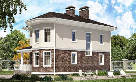 120-001-Л Проект трехэтажного дома, небольшой коттедж из керамзитобетонных блоков Кумертау | Проекты домов от House Expert