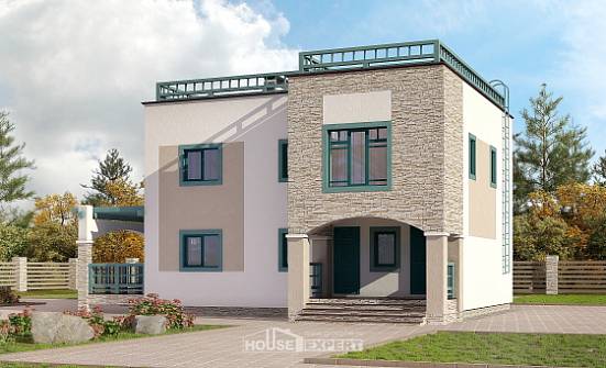 150-010-П Проект двухэтажного дома, красивый дом из кирпича Белебей | Проекты домов от House Expert