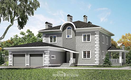 245-004-Л Проект двухэтажного дома и гаражом, простой домик из кирпича Белебей | Проекты домов от House Expert