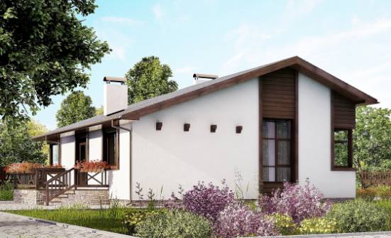 110-003-П Проект одноэтажного дома, небольшой домик из газобетона Баймак | Проекты домов от House Expert