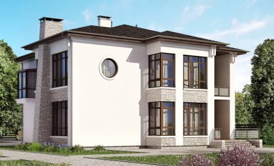 300-005-П Проект двухэтажного дома, большой домик из кирпича Уфа | Проекты домов от House Expert