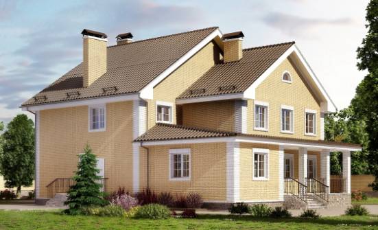 320-003-Л Проект двухэтажного дома, красивый домик из пеноблока Бирск | Проекты домов от House Expert