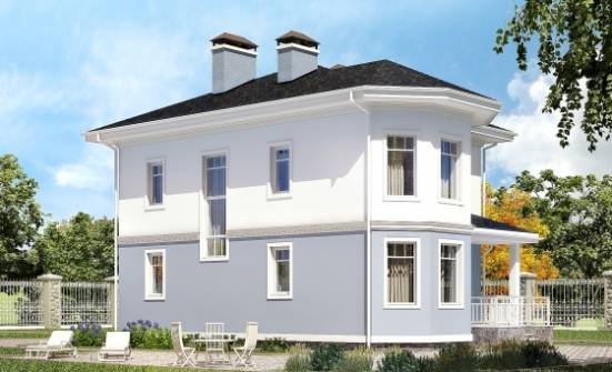 120-001-П Проект двухэтажного дома, бюджетный домик из арболита Давлеканово | Проекты домов от House Expert