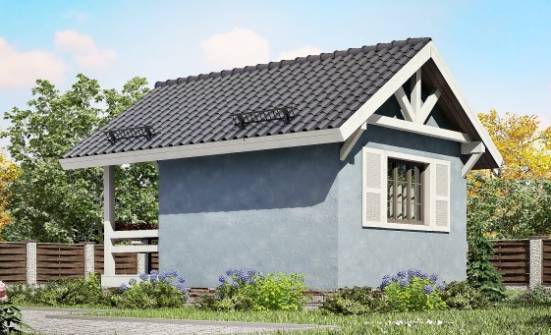 020-001-Л Проект одноэтажного дома, махонький коттедж из бревен Салават | Проекты домов от House Expert