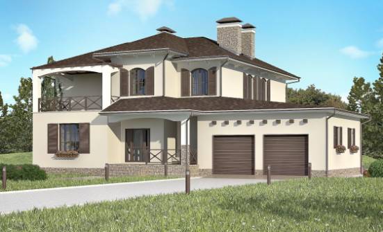 285-002-П Проект двухэтажного дома, гараж, классический коттедж из кирпича Давлеканово | Проекты домов от House Expert