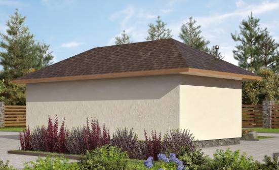 040-001-П Проект гаража из керамзитобетонных блоков Стерлитамак | Проекты одноэтажных домов от House Expert