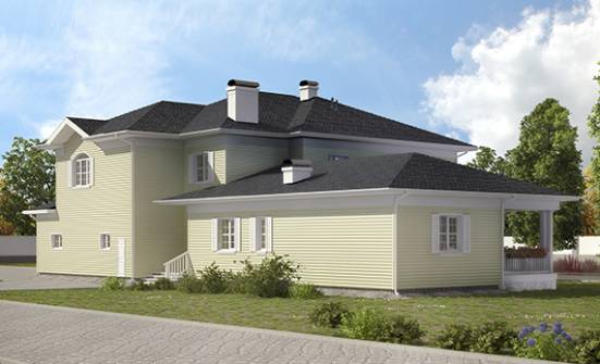410-002-Л Проект двухэтажного дома, гараж, красивый дом из газосиликатных блоков Янаул | Проекты домов от House Expert