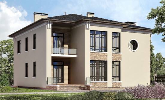 300-005-Л Проект двухэтажного дома, классический загородный дом из кирпича Сибай | Проекты домов от House Expert