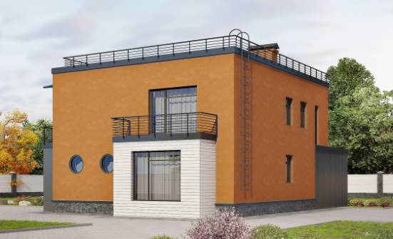 260-002-Л Проект двухэтажного дома, гараж, огромный коттедж из пеноблока Сибай | Проекты домов от House Expert