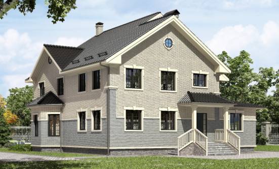 300-004-П Проект двухэтажного дома, просторный домик из теплоблока Давлеканово | Проекты домов от House Expert