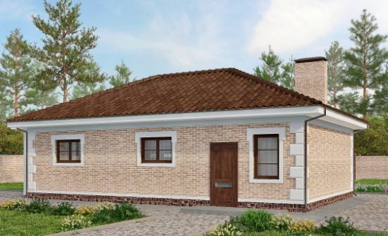 070-005-П Проект гаража из кирпича Стерлитамак | Проекты одноэтажных домов от House Expert