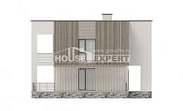 150-017-П Проект двухэтажного дома, недорогой дом из твинблока Белорецк, House Expert