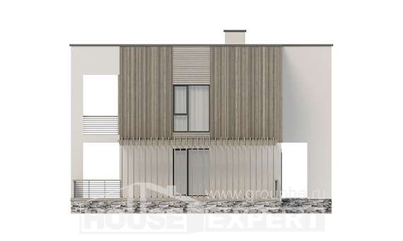 150-017-П Проект двухэтажного дома, недорогой дом из твинблока Белорецк, House Expert