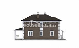 185-002-П Проект двухэтажного дома, недорогой загородный дом из бризолита Нефтекамск, House Expert