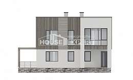 150-017-П Проект двухэтажного дома, классический коттедж из твинблока Баймак, House Expert