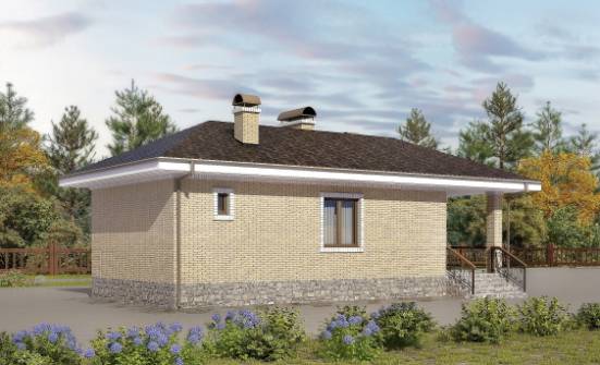 040-002-П Проект бани из бризолита Салават | Проекты одноэтажных домов от House Expert