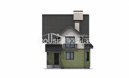 120-003-П Проект двухэтажного дома с мансардным этажом, классический дом из газобетона Янаул, House Expert