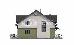 120-003-П Проект двухэтажного дома мансардой, небольшой дом из теплоблока Белорецк, House Expert