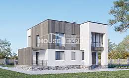 150-017-П Проект двухэтажного дома, небольшой домик из поризованных блоков Янаул, House Expert