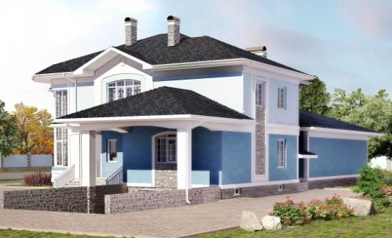 620-001-П Проект трехэтажного дома, гараж, уютный домик из керамзитобетонных блоков Янаул | Проекты домов от House Expert