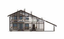 250-002-Л Проект двухэтажного дома с мансардным этажом и гаражом, классический дом из кирпича Ишимбай, House Expert