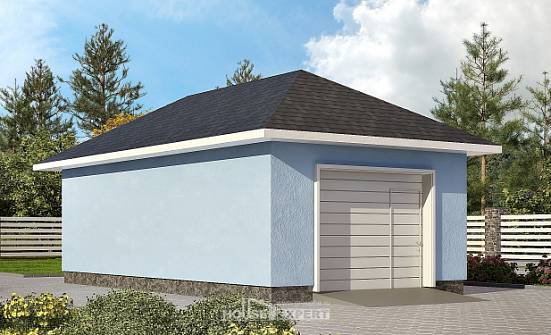 040-001-Л Проект гаража из блока Бирск | Проекты домов от House Expert