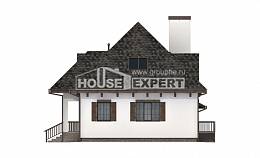 110-002-Л Проект двухэтажного дома мансардой и гаражом, красивый загородный дом из газобетона Кумертау, House Expert