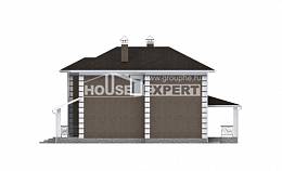 185-002-П Проект двухэтажного дома, красивый коттедж из поризованных блоков Октябрьский, House Expert