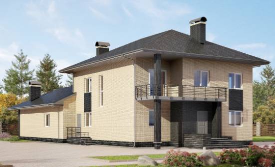 305-003-Л Проект двухэтажного дома, просторный загородный дом из керамзитобетонных блоков Кумертау | Проекты домов от House Expert