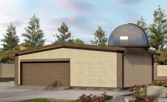 075-001-Л Проект гаража из кирпича Белорецк | Проекты домов от House Expert