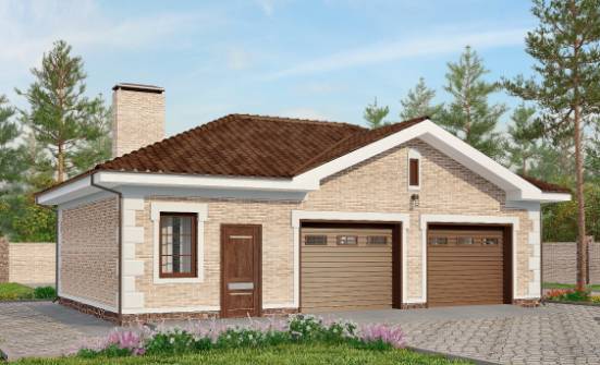 070-005-П Проект гаража из кирпича Стерлитамак | Проекты домов от House Expert