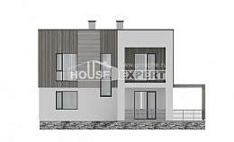150-017-П Проект двухэтажного дома, современный дом из поризованных блоков Кумертау, House Expert